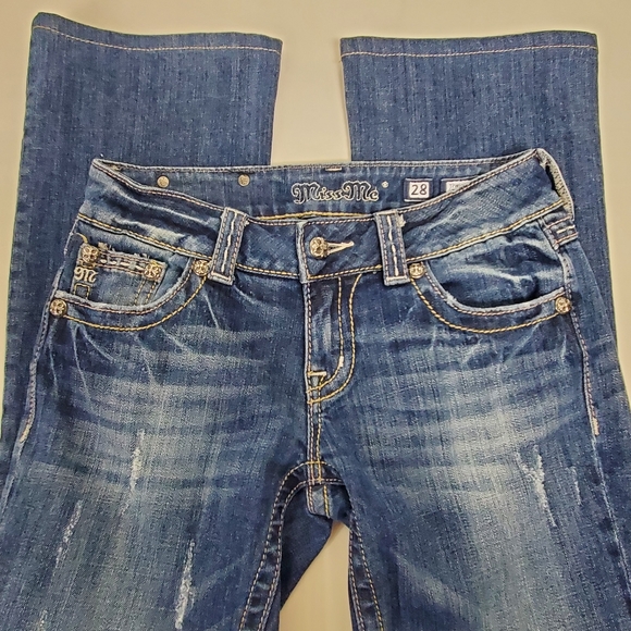 Miss Me boot cut jeans JPW5078-4 size 28 - Picture 10 of 13